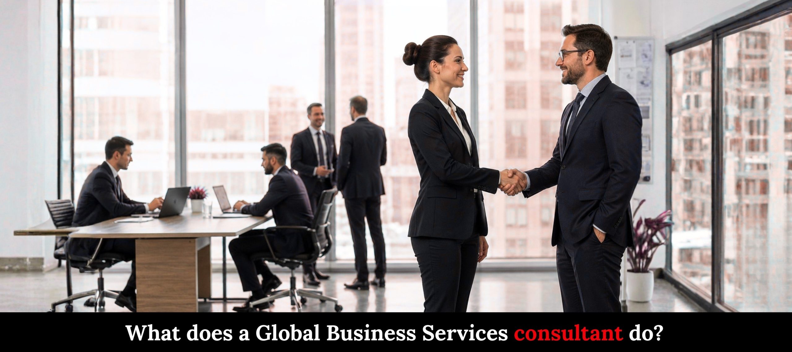 What does a Global Business Services consultant do?